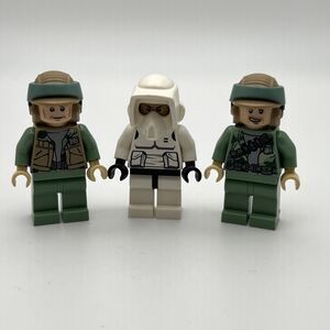 Lego Star Wars sw0368 + sw0367 Endor Rebel Commando + sw0005b Scout Trooper